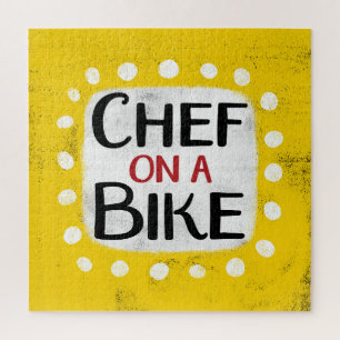 Chef On A Bike Jigsaw Puzzle