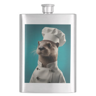 Chef Otter Hip Flask