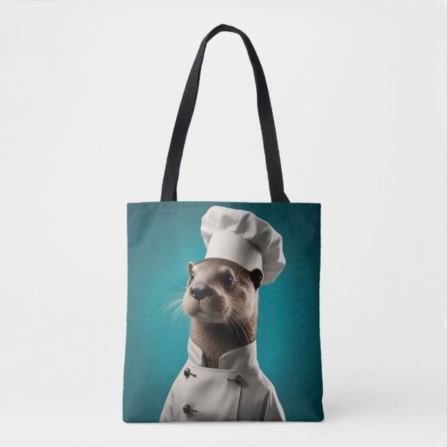 Chef Otter Tote Bag (Front)