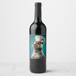 Chef Otter Wine Label