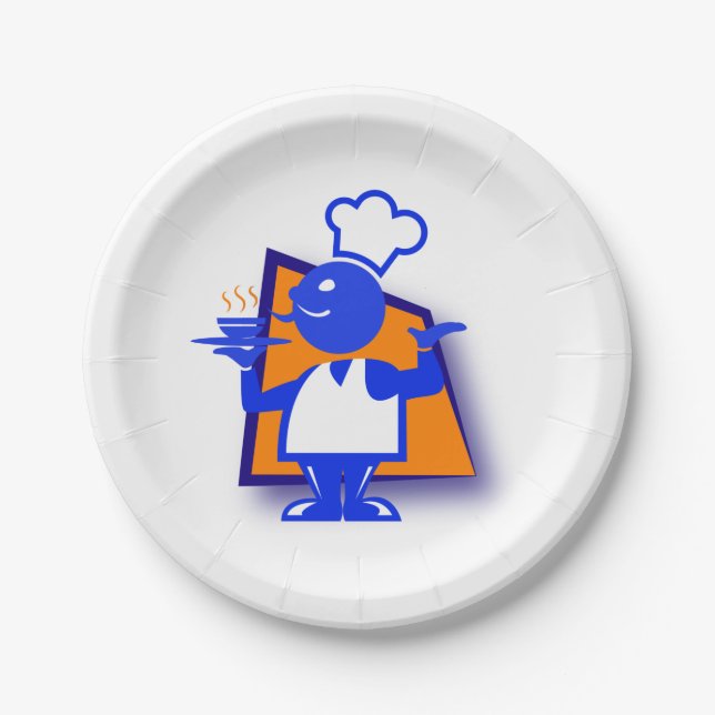 Chef Paper Plate (Front)