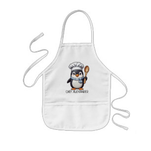 Chef Penguin Personalise Kids' Apron