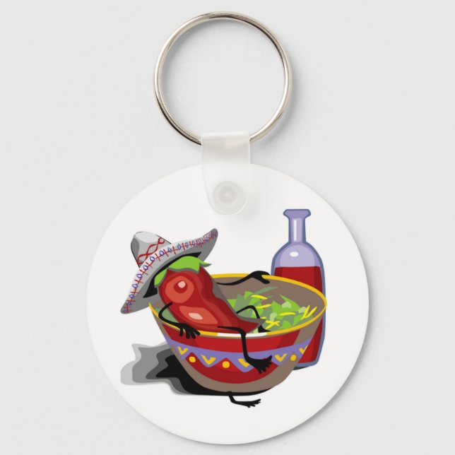 Chef Pepper Keychain (Front)
