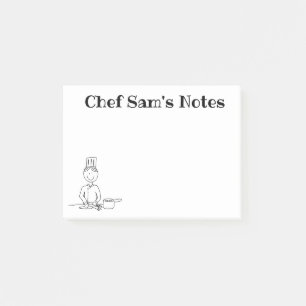 "Chef" Personalised Post-it Notes