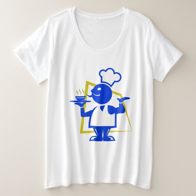 Chef Plus Size T-Shirt (Design Front)
