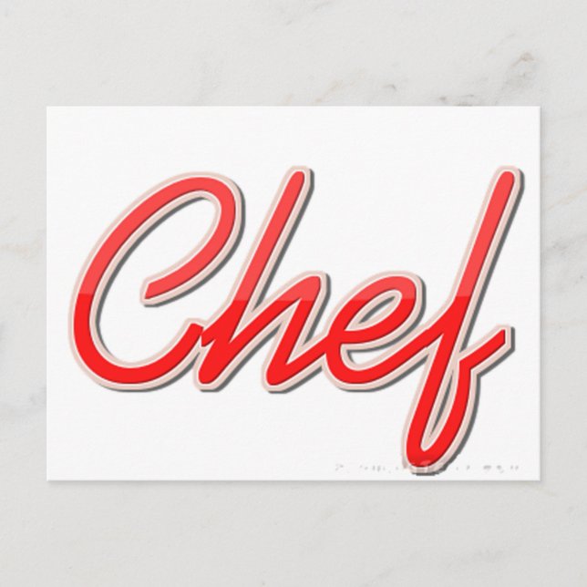 Chef Postcard (Front)