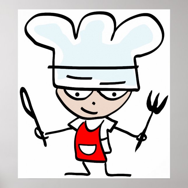 Chef poster for home or restaurant (Front)