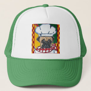 Chef Pug Trucker Hat