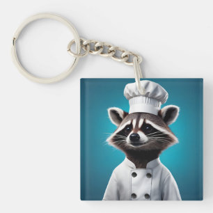 Chef Racoon Key Ring