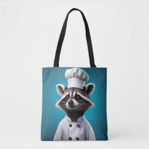 Chef Racoon Tote Bag