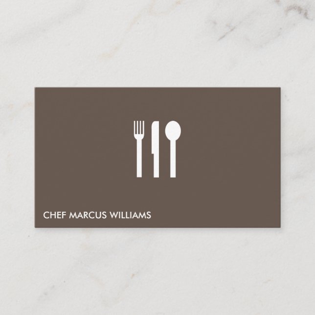 Chef | Restaurant Business Card (Front)