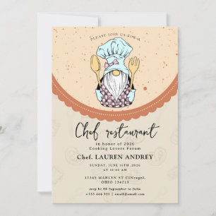 Chef Restaurant Celebration Invitation