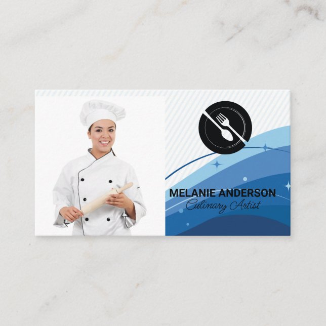 Chef | Restaurant Logo Business Card (Front)