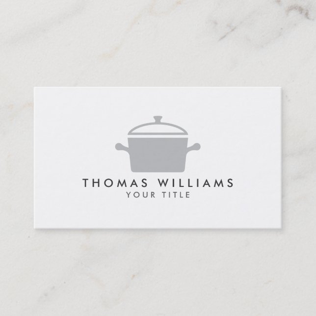 chef, restaurant or catering professional profile business card (Front)