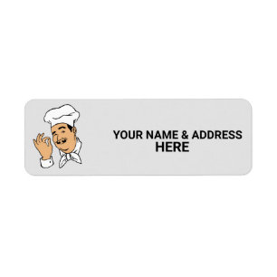 CHEF RETURN ADDRESS LABELS