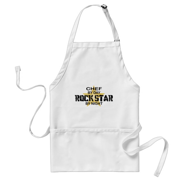 Chef Rock Star by Night Standard Apron (Front)
