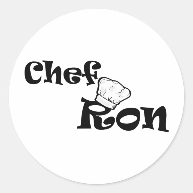 Chef Ron Classic Round Sticker (Front)