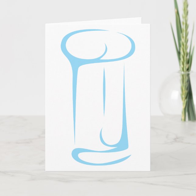 Chef’s Hat in Swish Drawing Style Card (Front)