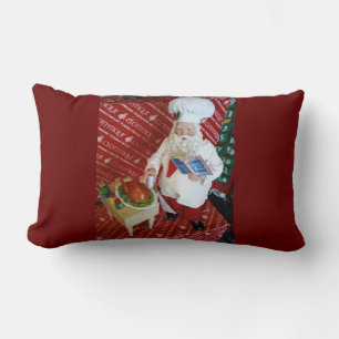 ""CHEF SANTA"" BOLSTER PILLOW