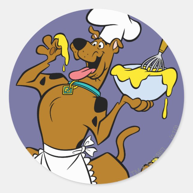 Chef Scooby-Doo Thanksgiving Classic Round Sticker (Front)