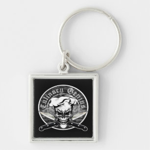 Chef Skull 1 Key Ring