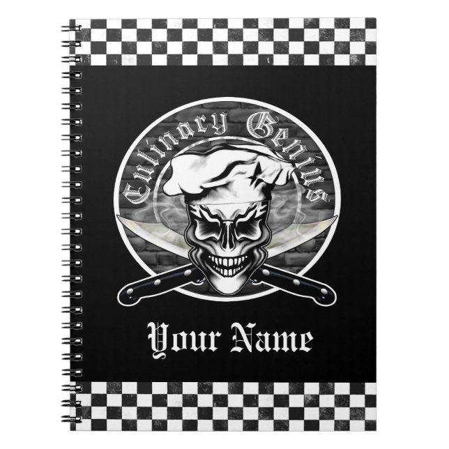 Chef Skull 1 Notebook (Front)