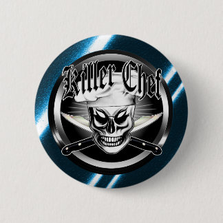 Chef Skull 4: Killer Chef 6 Cm Round Badge