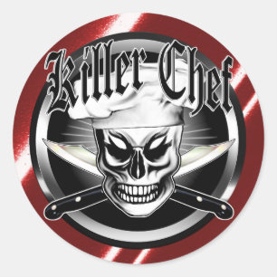 Chef Skull 4: Killer Chef Classic Round Sticker