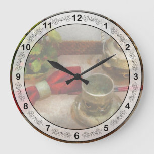 Chef - Tea - Formal tea ceremony Large Clock