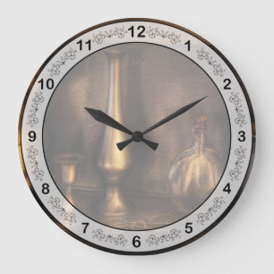 Chef - Tea - Tea pots Large Clock