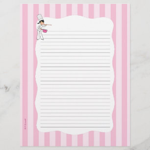 Chef Themed LIned Pages