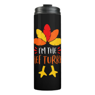 Chef Turkey Family Shirts Matching Thanksgiving Pa Thermal Tumbler
