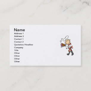 Chef With Baked Ham Business Card