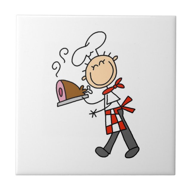 Chef With Baked Ham Tile (Front)