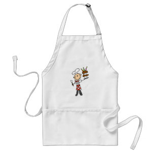 Chef with BIrthday Cake Apron