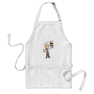 Chef With Birthday Cake Standard Apron