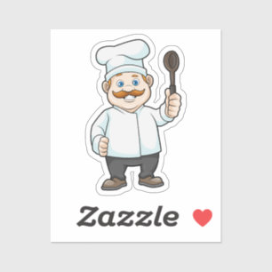 Chef with Chef's hat & Soup spoon