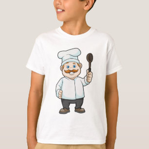 Chef with Chef's hat & Soup spoon T-Shirt