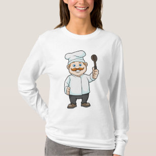 Chef with Chef's hat & Soup spoon T-Shirt