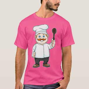 Chef with Chefs hat Soup spoon T-Shirt