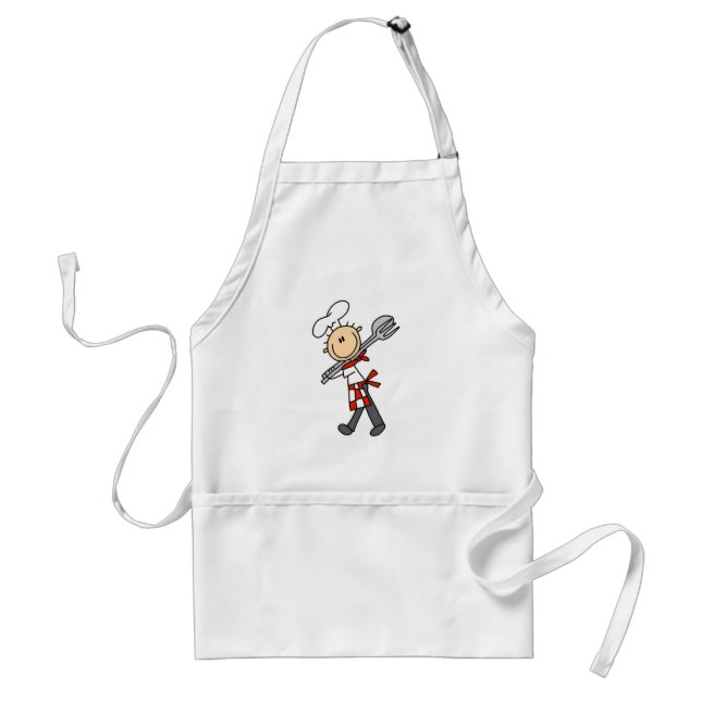 Chef with Salad Tongs Tshirts and Gifts Standard Apron (Front)