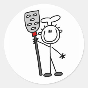 Chef With Spatula Classic Round Sticker