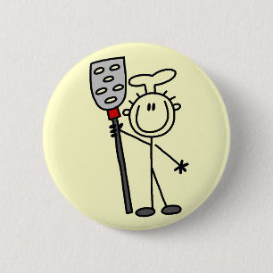 Chef with Spatula Tshirts and Gifts 6 Cm Round Badge