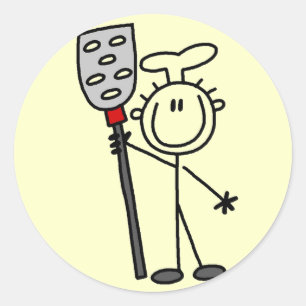 Chef with Spatula Tshirts and Gifts Classic Round Sticker