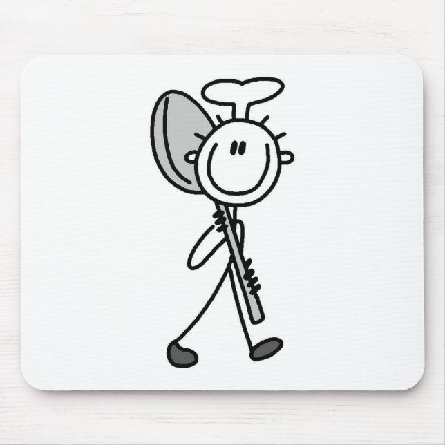 Chef With Spoon Mouse Pad (Front)