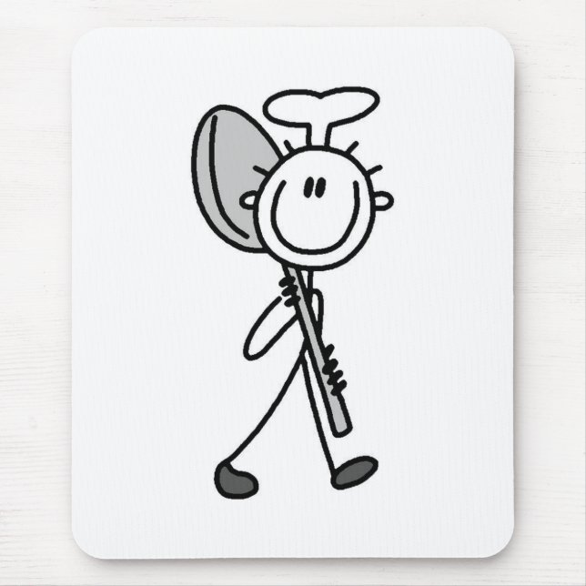 Chef with Spoon Mouse Pad (Front)