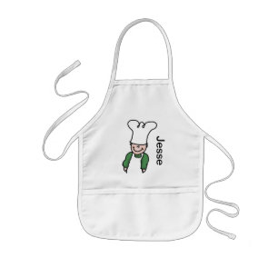 Chef with your name on it - Personalised  Kids Apron