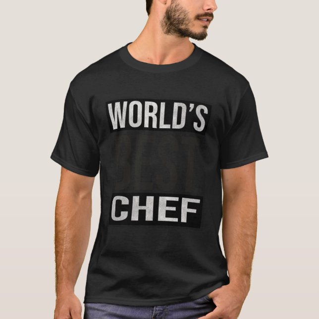 Chef World s Best Chef Merch T-Shirt (Front)