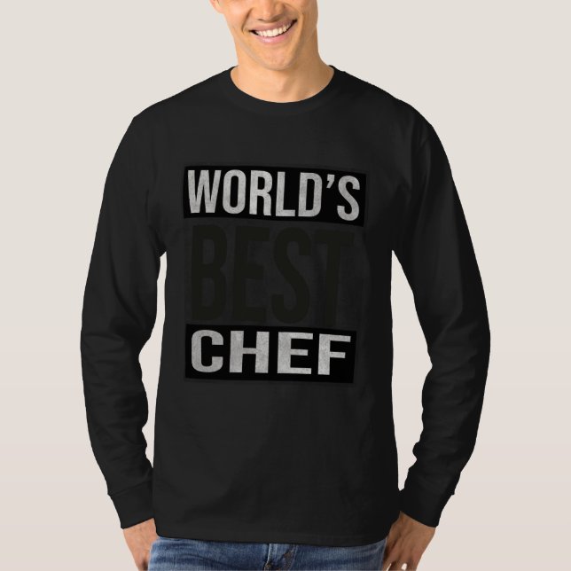 Chef World s Best Chef Merch T-Shirt (Front)