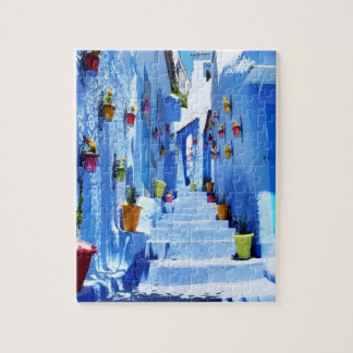 Chefchaouen Blue Streets Puzzle - Morocco